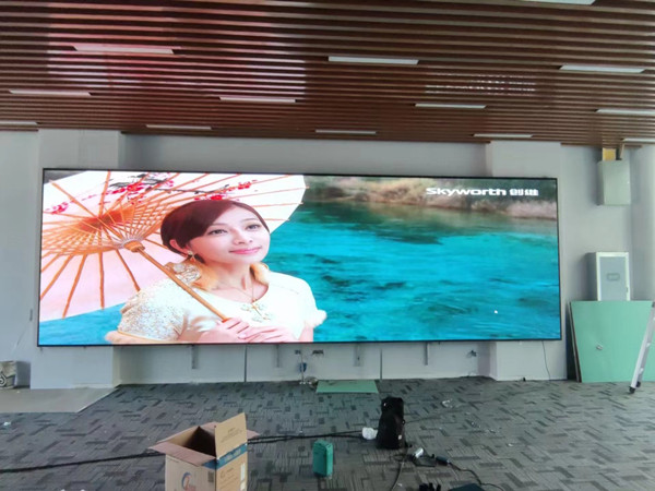 英德P1.53led小间距屏安装案例